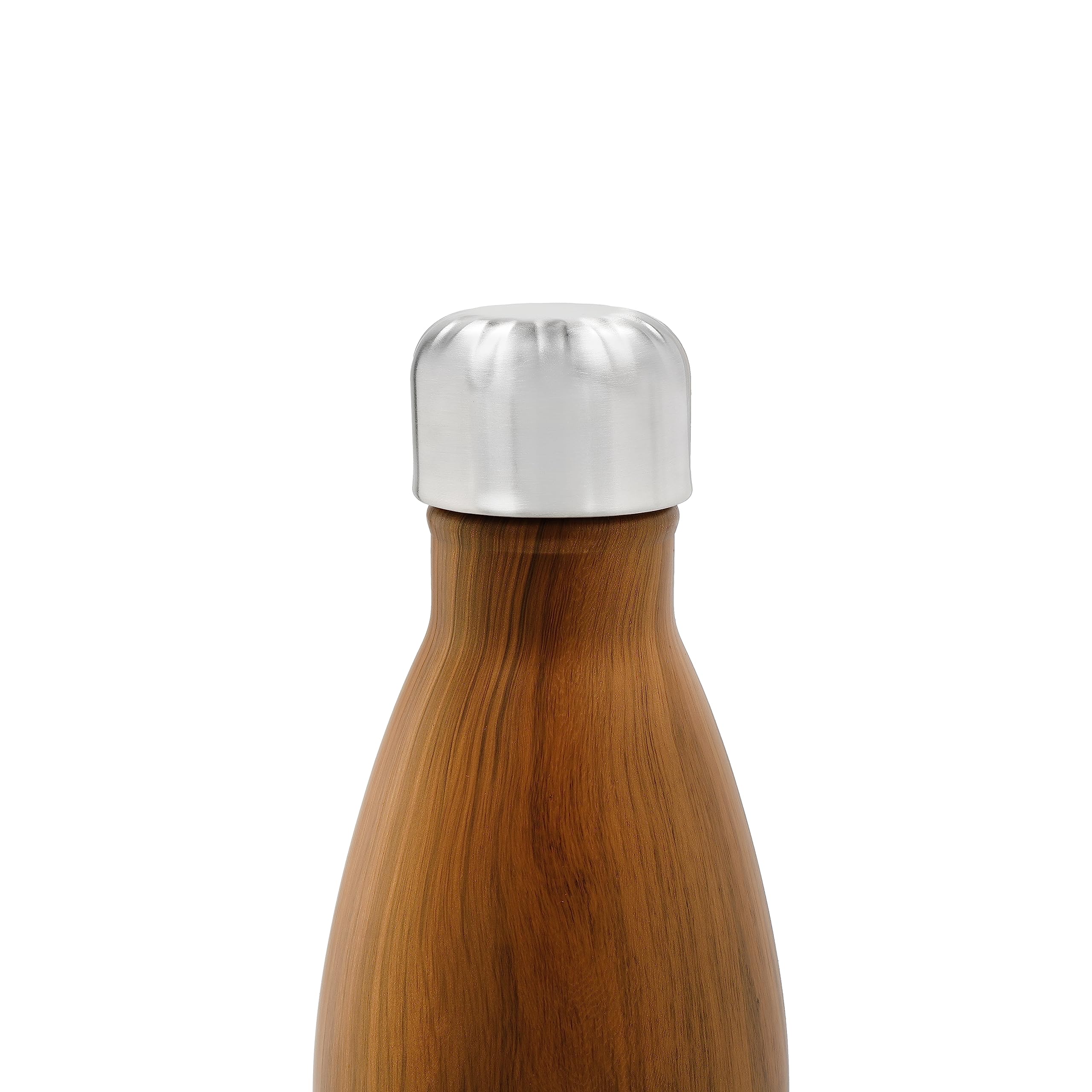 s-well-stainless-steel-reusable-water-bottle-750ml-teakwood-triple-insulated-lea image 6