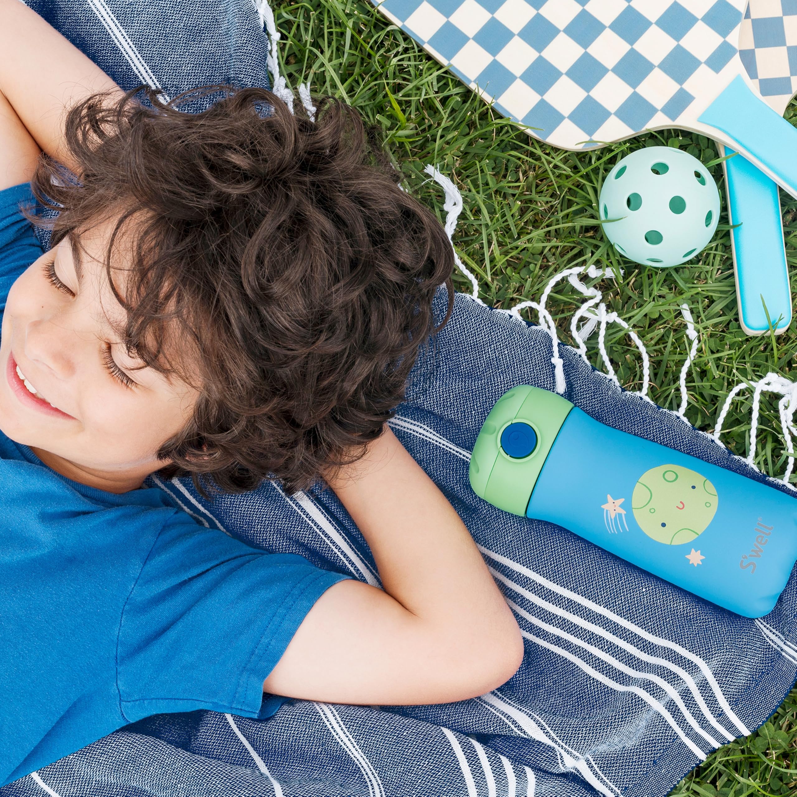 s-well-kids-pop-top-traveler-14oz-over-the-moon-leakproof-insulated-straw-bottle image 2