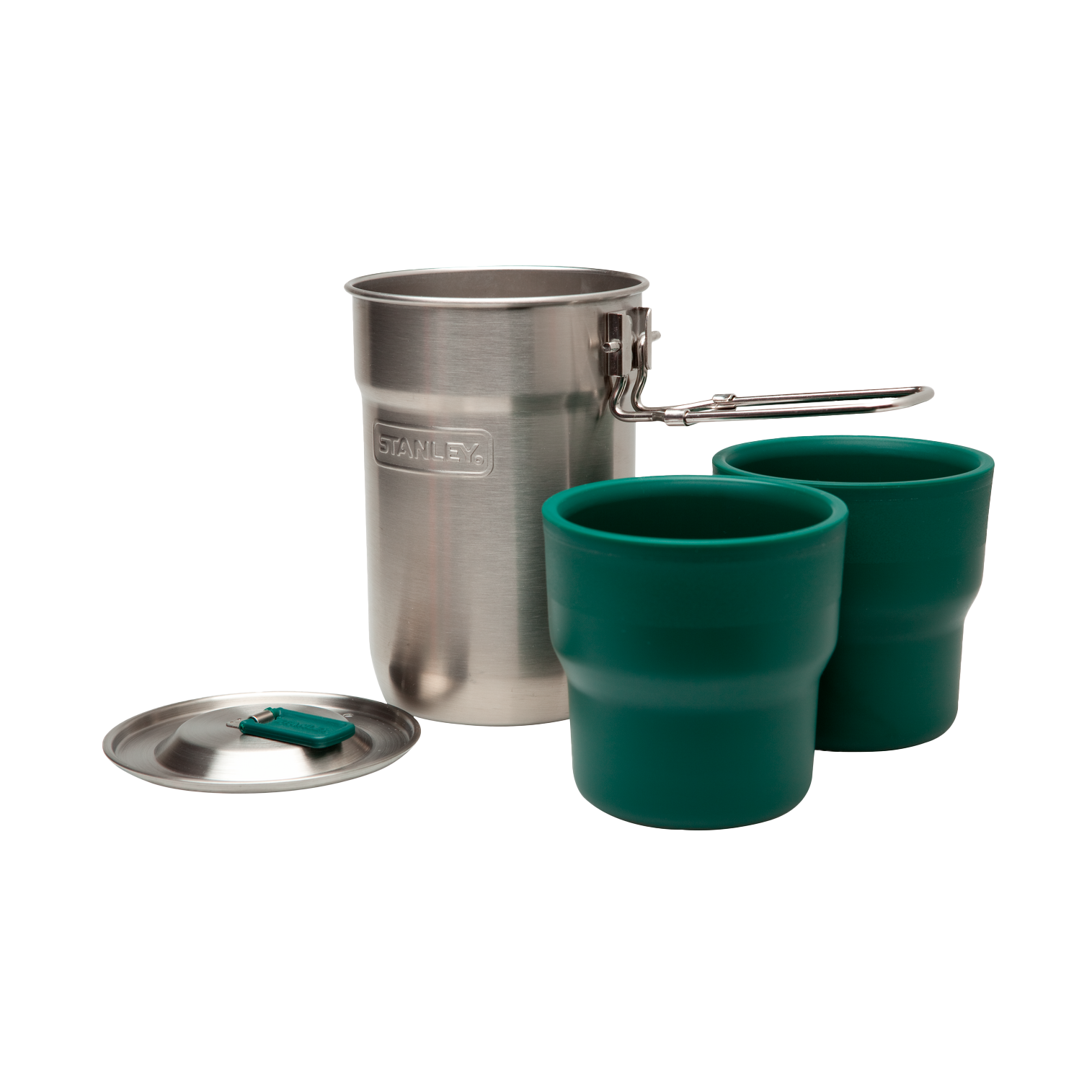 stanley-1913-adventure-nesting-two-cup-cookset-stainless-steel-camping-cook-kit image 1