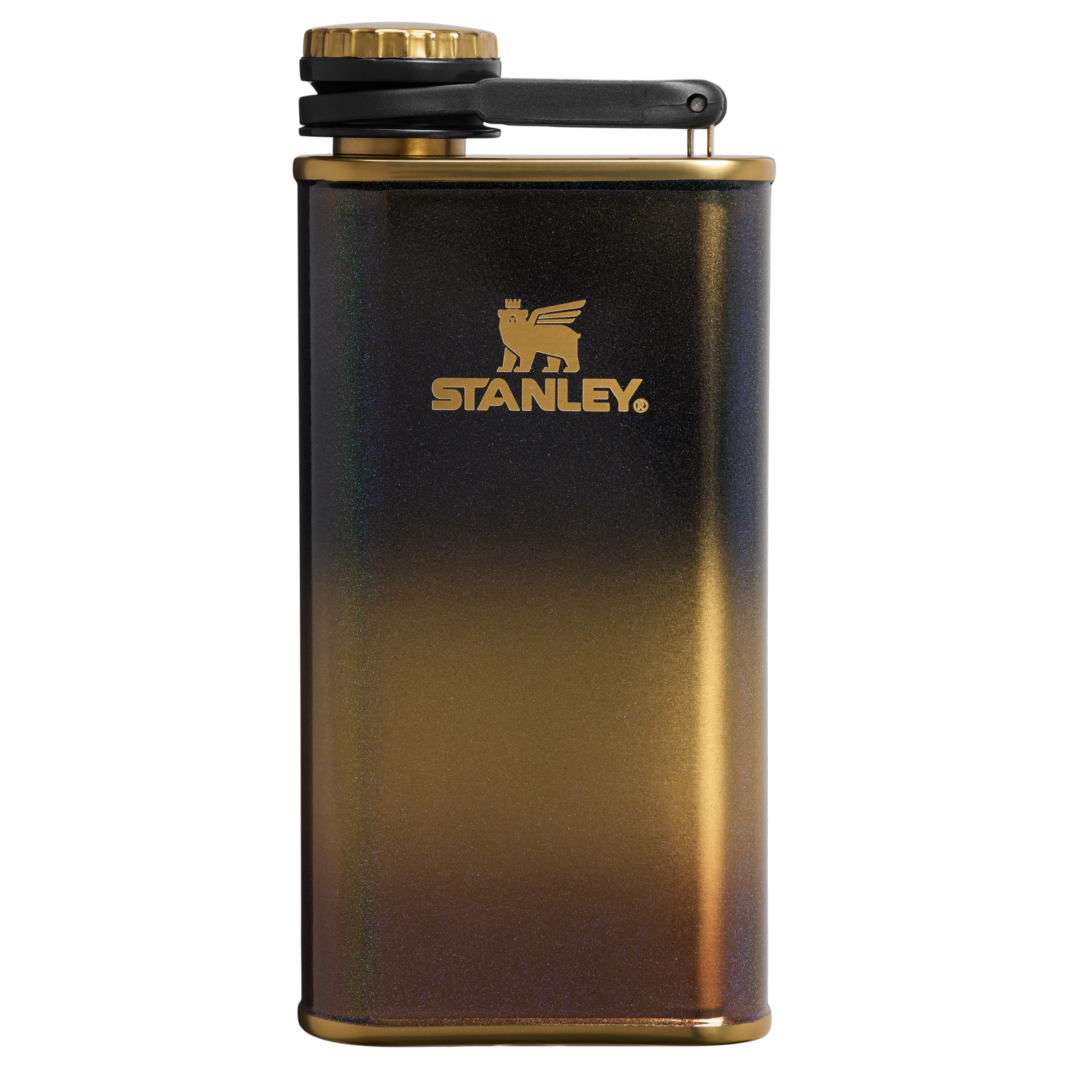 stanley-1913-the-easy-fill-flask-8-oz-limited-edition-black-honey-with-gold-glit image 1